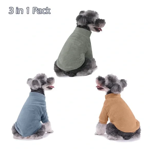 Three in One Pack for Small Dog. Cozy Dog Winter Coat. Size: Medium NWOT - Picture 5 of 5